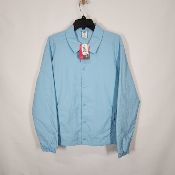 NWT DSG X TWITCH + ALLISON Men's Coaches Jacket in Cloudless Sky Size Small - Picture 4 of 8